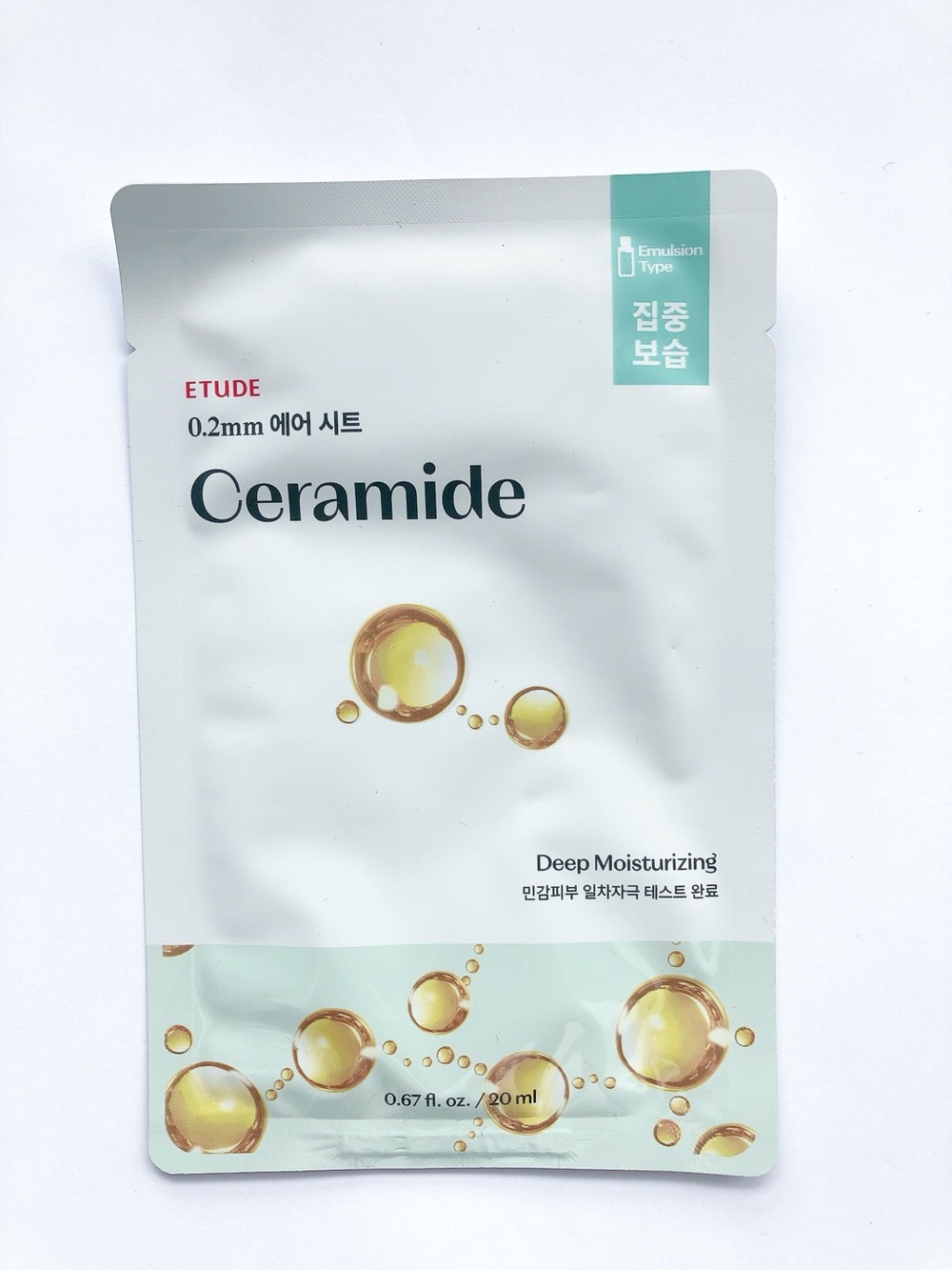 10/$10 Etude House Ceramide Deep Moisturizing Sheet Mask